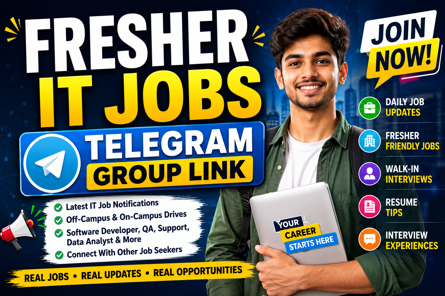 Fresher IT Jobs Telegram Group Link